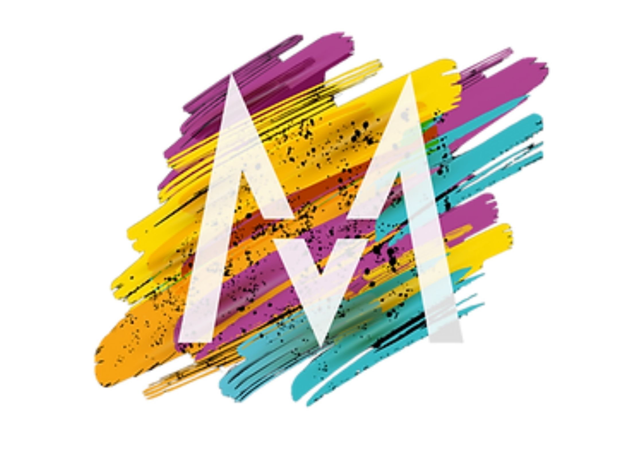 Maroon Vibes logo, with a colorful background and a large M in white on top